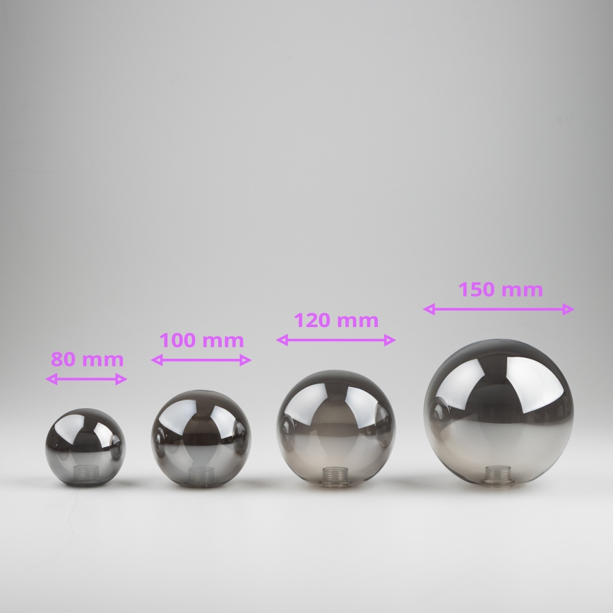 Brilagi - Náhradní sklo k lustru, nástěnnému svítidlu a lampě MISTEL, MILLA pr. 8 cm kouřová