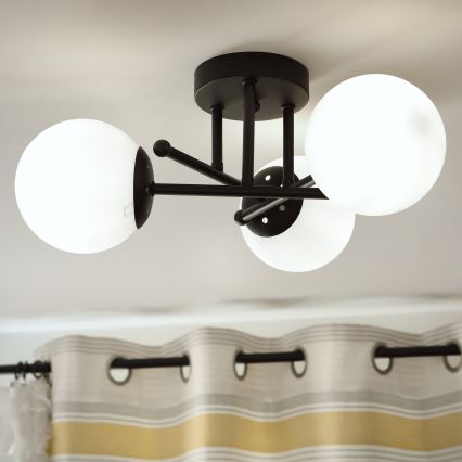 Brilagi - Náhradní sklo k lustru a lampě MALIVA E14 pr. 13 cm bílá