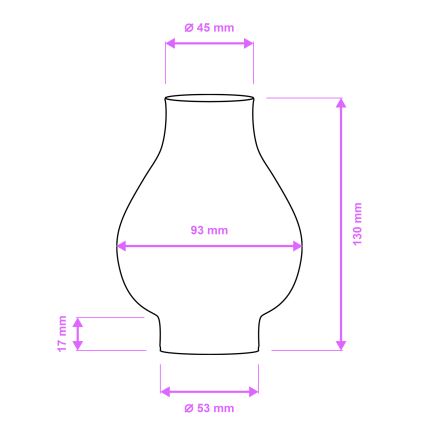Brilagi - Náhradní sklo k lustru a nástěnnému svítlu ROATA, VELA, RUSTIC, QUEEN, TIMONA E14 bílá