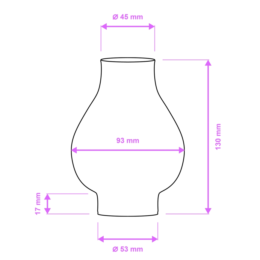 Brilagi - Náhradní sklo k lustru a nástěnnému svítlu ROATA, VELA, RUSTIC, QUEEN, TIMONA E14 bílá