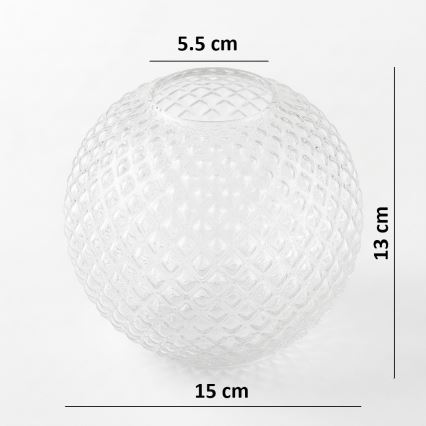 Brilagi - Náhradní sklo univerzální STELLA E27 pr. 15 cm čirá/zlatá