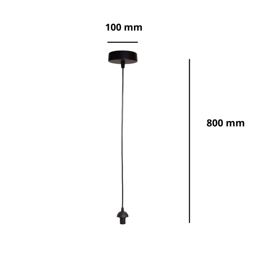 BRILAGI - Napájecí kabel PARTY 1xE27/60W/230V černá