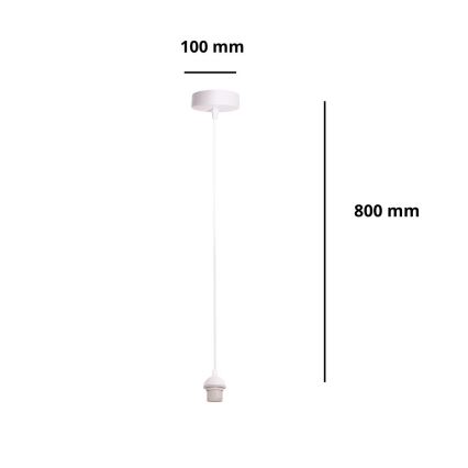 Brilagi - Napájecí kabel PARTY 1xE27/60W/230V pr. 10 cm bílá
