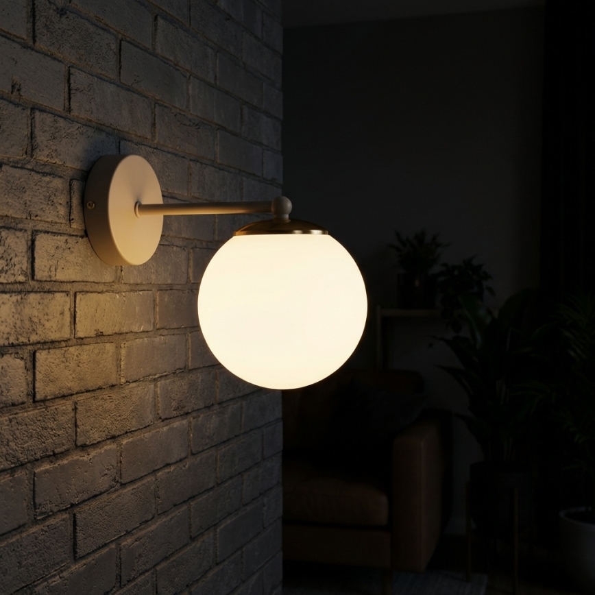 Brilagi - Nástěnná lampa 1xE27/60W/230V béžová/zlatá