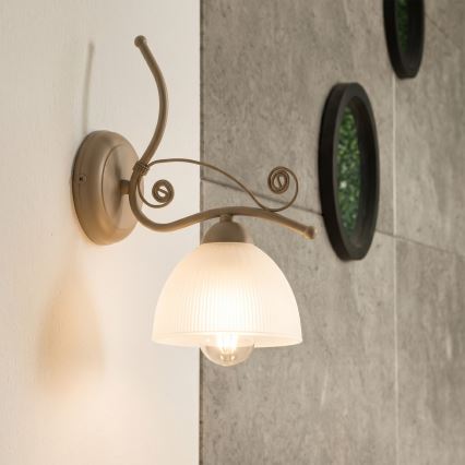 Brilagi - Nástěnná lampa ANTICO MODERN 1xE27/60W/230V béžová