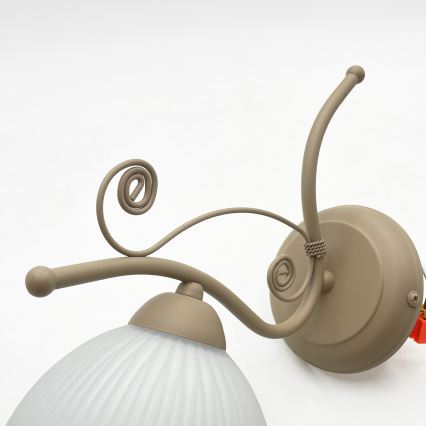 Brilagi - Nástěnná lampa ANTICO MODERN 1xE27/60W/230V béžová