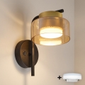 Brilagi - Nástěnná lampa AURA LUX 1xGX53/30W/230V černá/zlatá