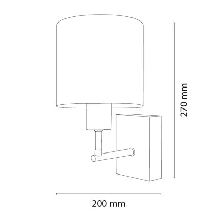 Brilagi - Dětská nástěnná lampa BOBO WOOD 1xE27/25W/230V dub/černá/bílá/jednorožci