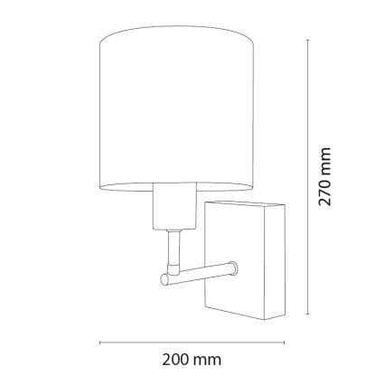 Brilagi - Dětská nástěnná lampa BOBO WOOD 1xE27/25W/230V dub/černá/bílá/zvířátka