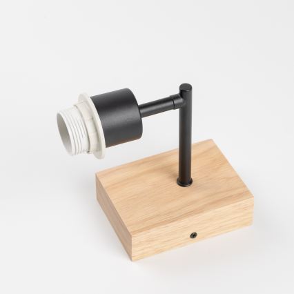BRILAGI - Dětská nástěnná lampa BOBO WOOD 1xE27/25W/230V dub/černá/bílá/zvířátka
