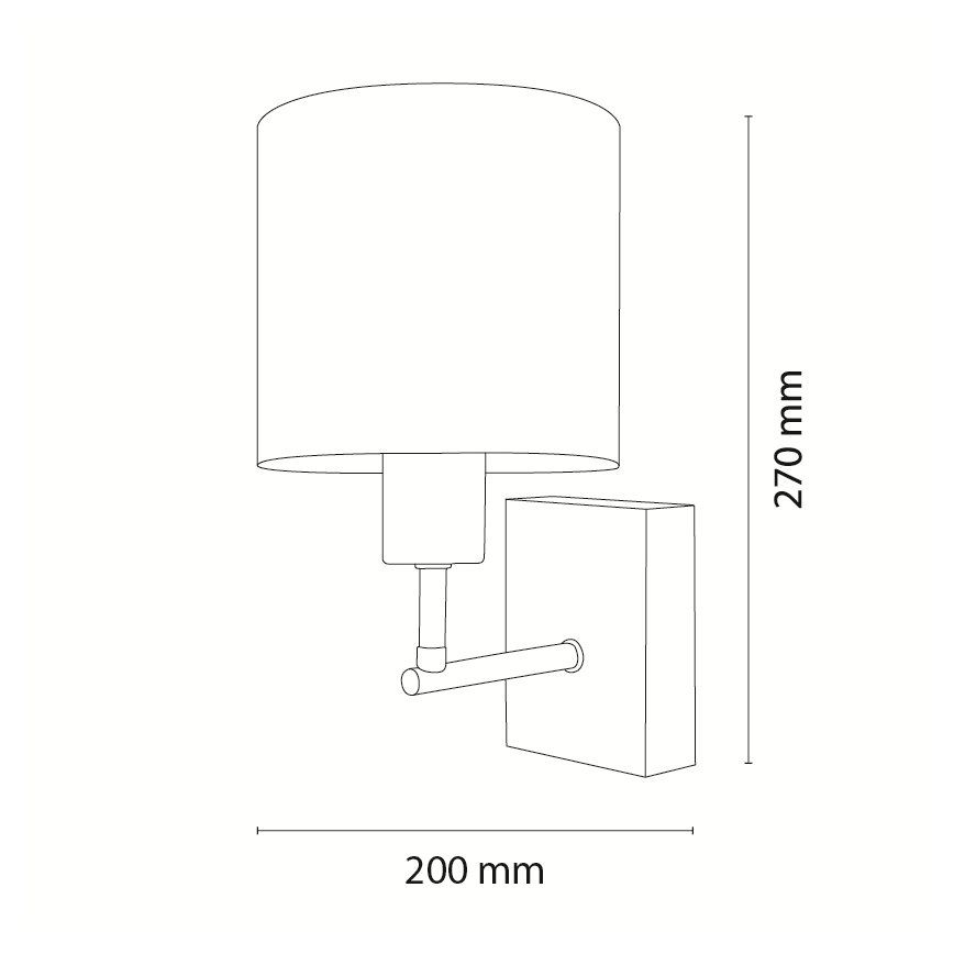 Brilagi - Dětská nástěnná lampa BOBO WOOD 1xE27/25W/230V dub/černá/krémová/králíčci