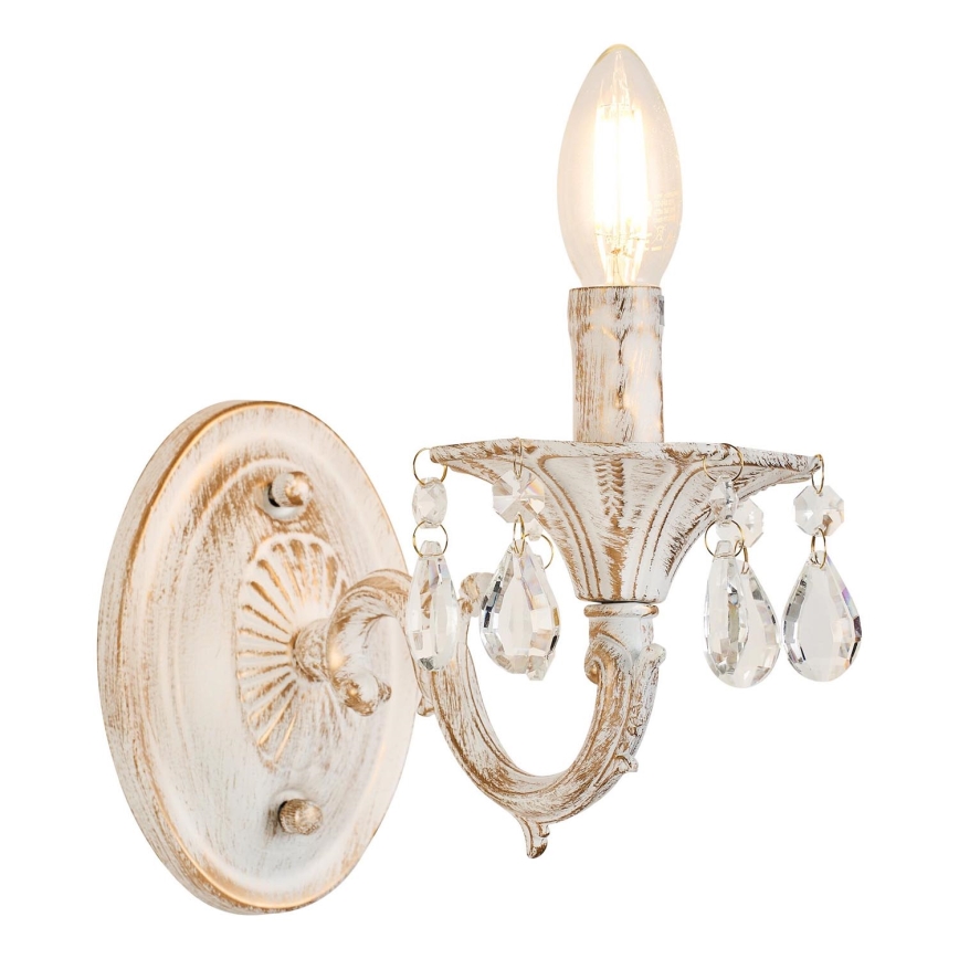 Brilagi - Nástěnná lampa CLASSIC 1xE14/60W/230V krémová/patina
