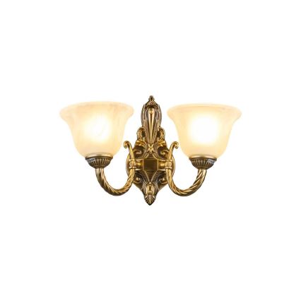 Brilagi - Nástěnná lampa CLASSIC 2xE14/10W/230V mosaz