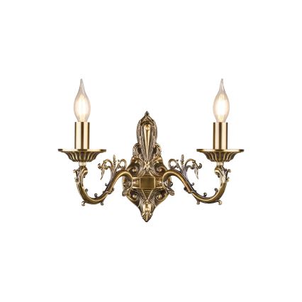 Brilagi - Nástěnná lampa CLASSIC 2xE14/10W/230V mosaz
