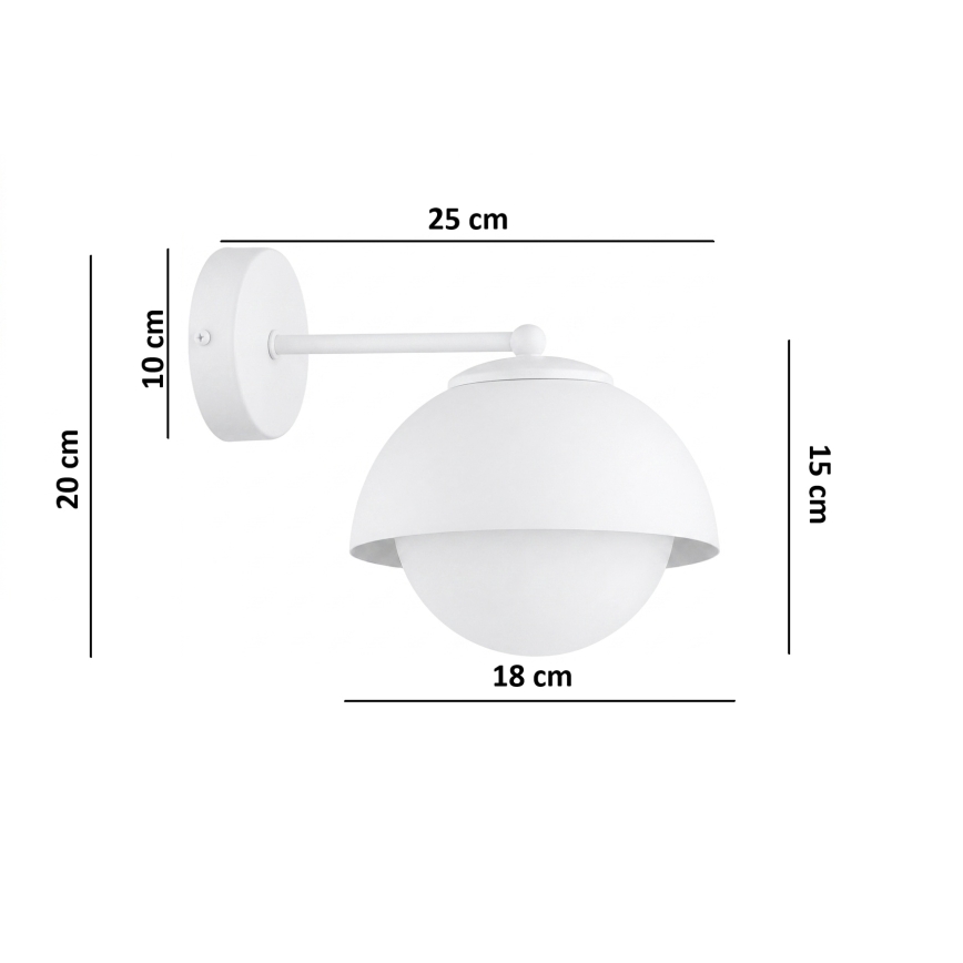 BRILAGI - Nástěnná lampa COSMO 1xE27/60W/230V bílá/zlatá