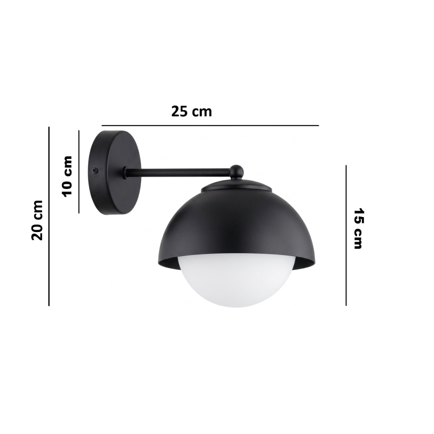 BRILAGI - Nástěnná lampa COSMO 1xE27/60W/230V černá
