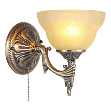 Brilagi - Nástěnná lampa DAHLIA 1xE27/40W/230V mosaz