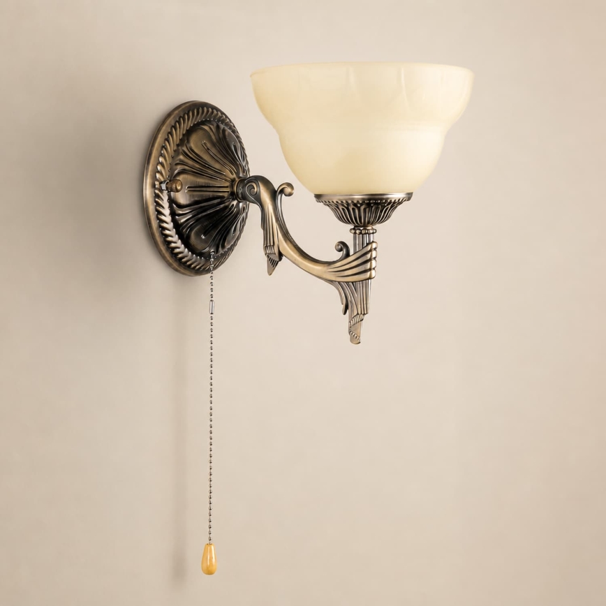 BRILAGI - Nástěnná lampa DAHLIA 1xE27/40W/230V mosaz
