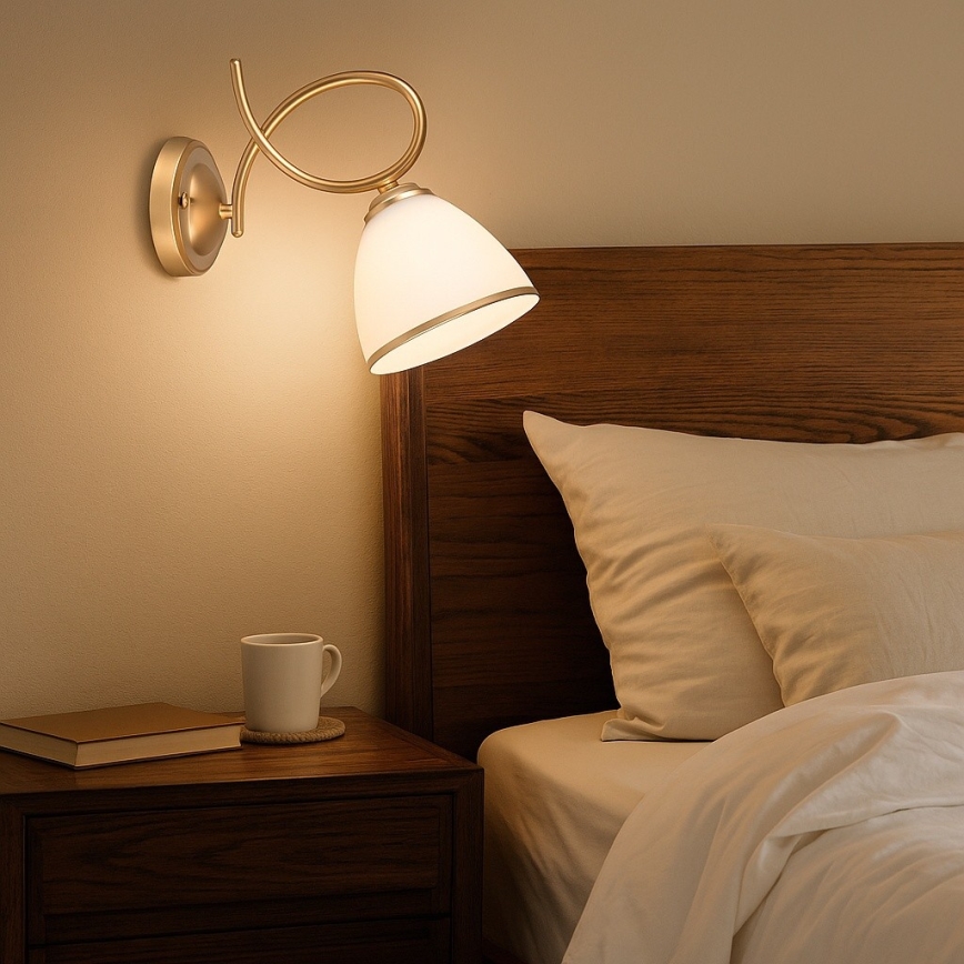 Brilagi - Nástěnná lampa FRED 1xE27/60W/230V zlatá