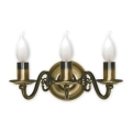Brilagi - Nástěnná lampa IMPERO 3xE14/60W/230V mosaz