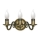 Brilagi - Nástěnná lampa IMPERO 3xE14/60W/230V mosaz