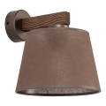 Brilagi - Nástěnná lampa LATTE 1xE27/15W/230V borovice/hnědá