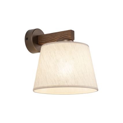 Brilagi - Nástěnná lampa LATTE 1xE27/60W/230V borovice/béžová