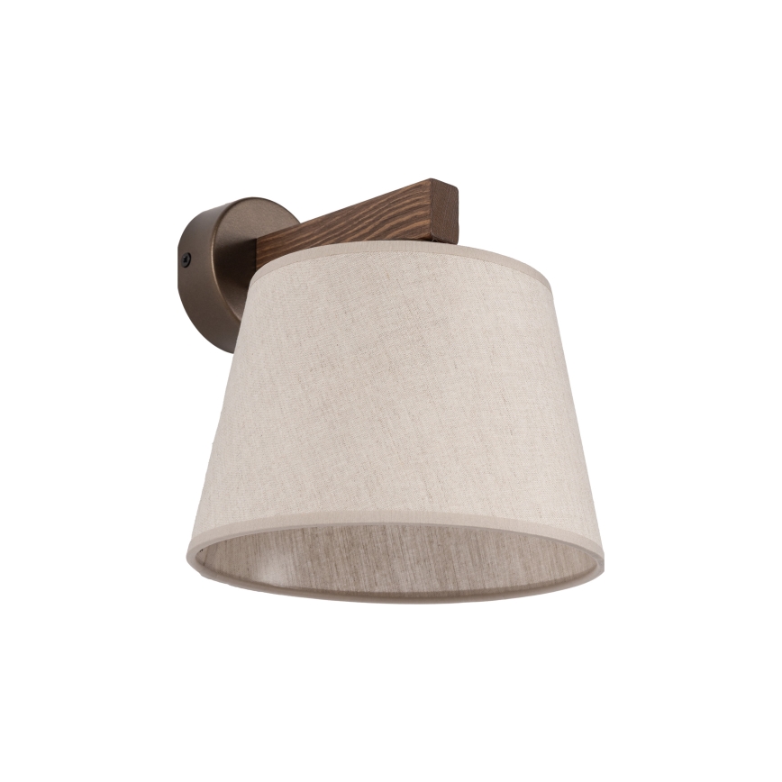 Brilagi - Nástěnná lampa LATTE 1xE27/60W/230V borovice/béžová