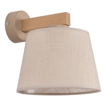 Brilagi - Nástěnná lampa LATTE SABIA 1xE27/60W/230V borovice/béžová