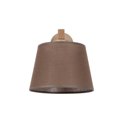 Brilagi - Nástěnná lampa LATTE SABIA 1xE27/60W/230V borovice/hnědá