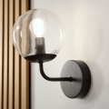 Brilagi - Nástěnná lampa MALIVA 1xE14/15W/230V černá/čirá
