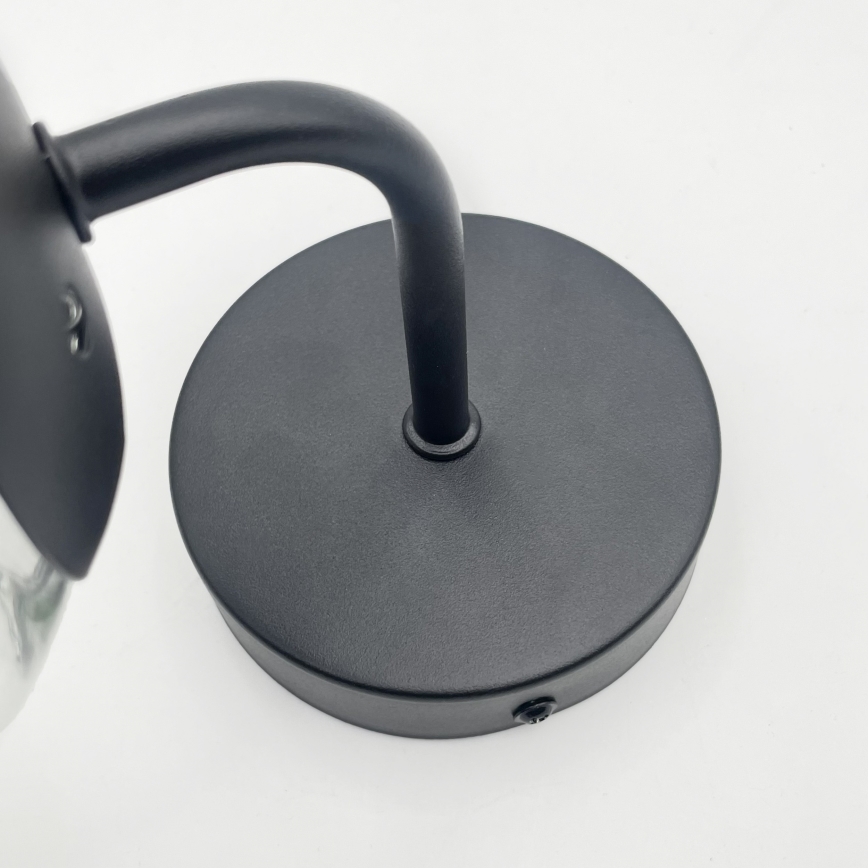 Brilagi - Nástěnná lampa MALIVA 1xE14/15W/230V černá/čirá