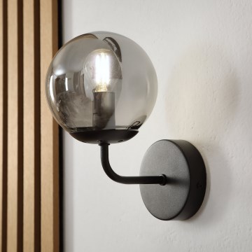 Brilagi - Nástěnná lampa MALIVA 1xE14/15W/230V černá/kouřová
