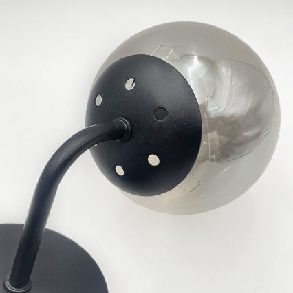 Brilagi - Nástěnná lampa MALIVA 1xE14/15W/230V černá/kouřová