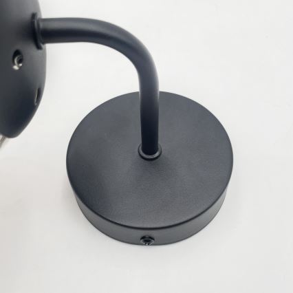 Brilagi - Nástěnná lampa MALIVA 1xE14/15W/230V černá/kouřová