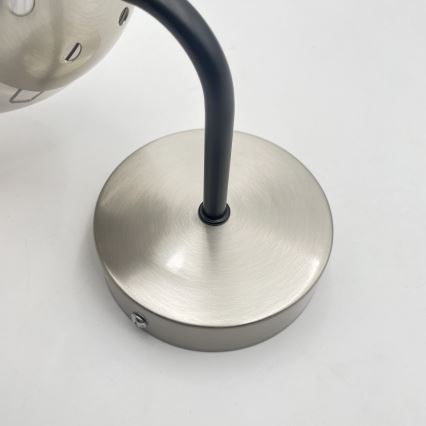 Brilagi - Nástěnná lampa MALIVA 1xE14/15W/230V matný chrom/kouřová