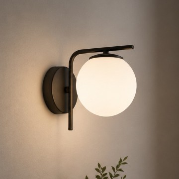 Brilagi - Nástěnná lampa MILO 1xE27/60W/230V černá