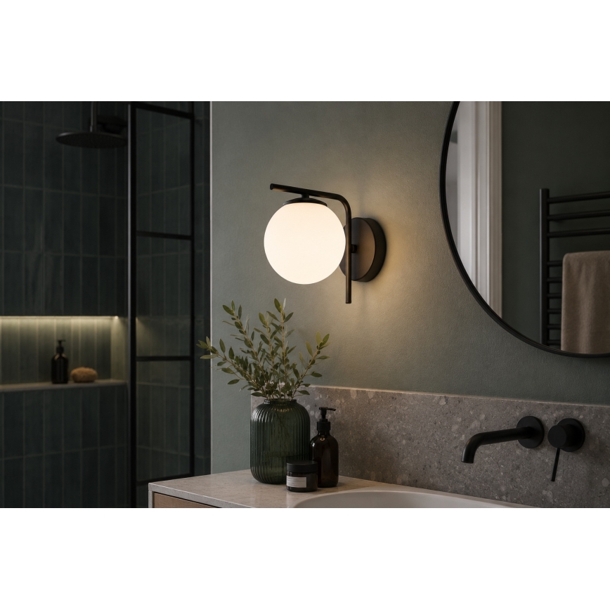 Brilagi - Nástěnná lampa MILO 1xE27/60W/230V černá