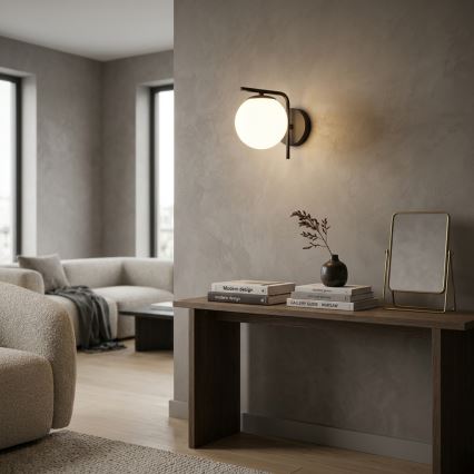 Brilagi - Nástěnná lampa MILO 1xE27/60W/230V černá