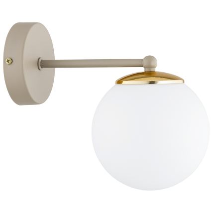BRILAGI - Nástěnná lampa MILO ECRU 1xE27/60W/230V béžová/zlatá