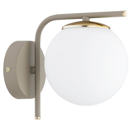 Brilagi - Nástěnná lampa MILO ECRU 1xE27/60W/230V béžová/zlatá