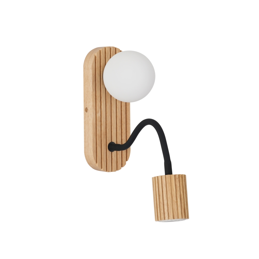 Brilagi - Nástěnná lampa MODERN WOOD 1xG9/5W/230V + 1xGU10/8W dřevo