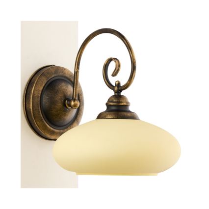 Brilagi - Nástěnná lampa MOLLERO 1xE27/15W/230V bronz/patina
