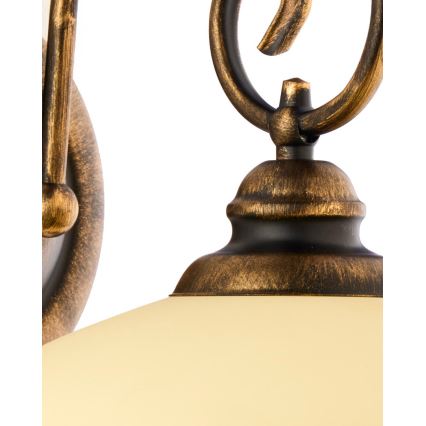 Brilagi - Nástěnná lampa MOLLERO 1xE27/15W/230V bronz/patina