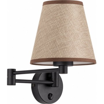 BRILAGI - Nástěnná lampa NUBILA 1xE27/15W/230V hnědá/černá