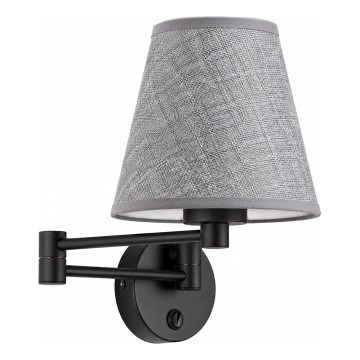 BRILAGI - Nástěnná lampa NUBILA 1xE27/15W/230V šedá/černá