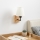 Brilagi - Nástěnná lampa NUBILA WOOD 1xE27/25W/230V dub/krémová