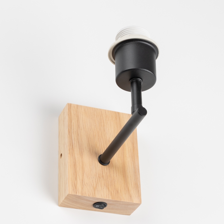Brilagi - Nástěnná lampa NUBILA WOOD 1xE27/25W/230V dub/krémová