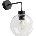 BRILAGI - Nástěnná lampa QUADRA 1xE27/60W/230V černá/čirá