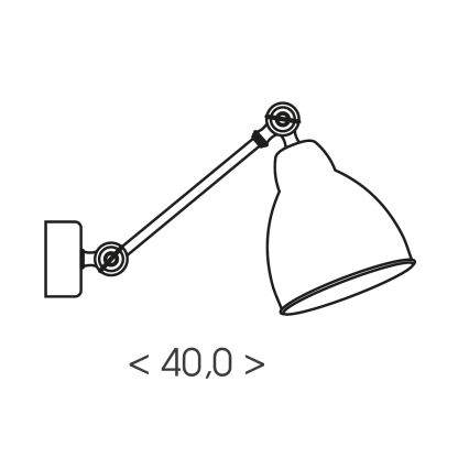 Brilagi - Nástěnná lampa QUILL 1xE27/40W/230V 40 cm béžová